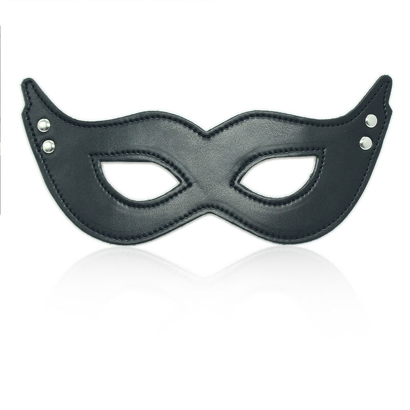 OHMAMA FETISH – PU MASK WITH CLAMPS