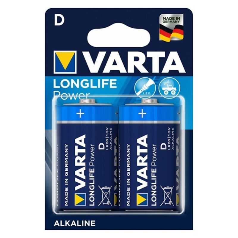 VARTA – LONGLIFE POWER ALKALINE BATTERY D LR20 2 UNIT