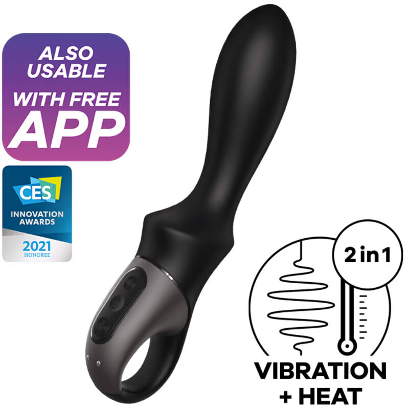 SATISFYER – HEAT CLIMAX ANAL VIBRATOR APP BLACK