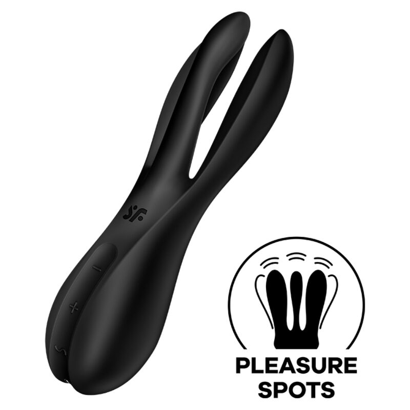 SATISFYER – THREESOME 2 VIBRATOR BLACK