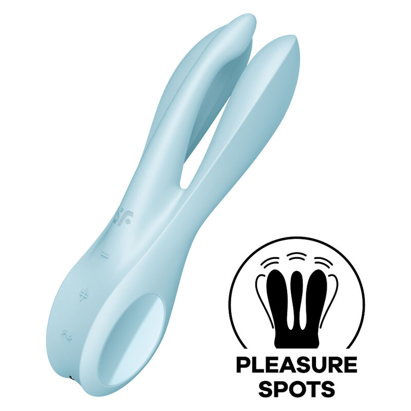 SATISFYER – THREESOME 1 VIBRATOR BLUE