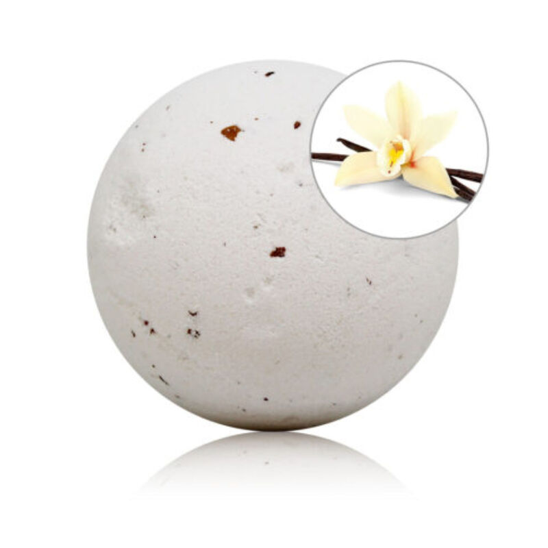 TALOKA – VANILLA SCENTED BATH BOMB WITH ROSE PETALS