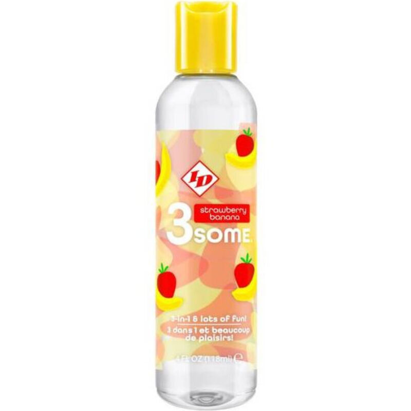 ID 3SOME – 4 FL OZ STRAWBERRY BANANA BOTTLE