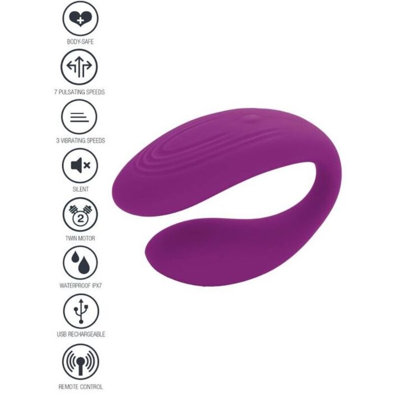 XOCOON – BOUND LOVE COUPLES VIBRATOR PURPLE