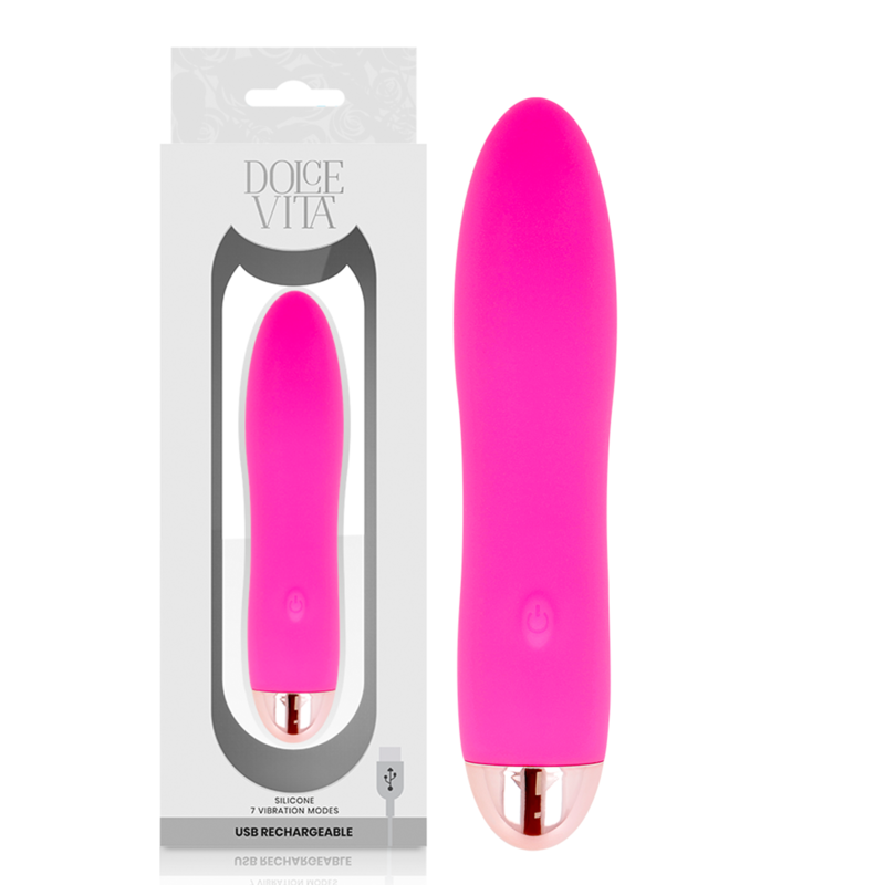 Private: DOLCE VITA – RECHARGEABLE VIBRATOR FOUR PINK 7 SPEEDS