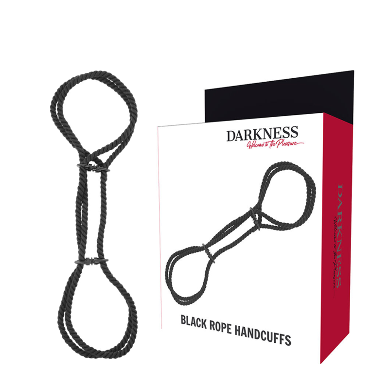 DARKNESS – 100% COTTON ROPE HANDCUFFS OR ANKLE HANDCUFFS