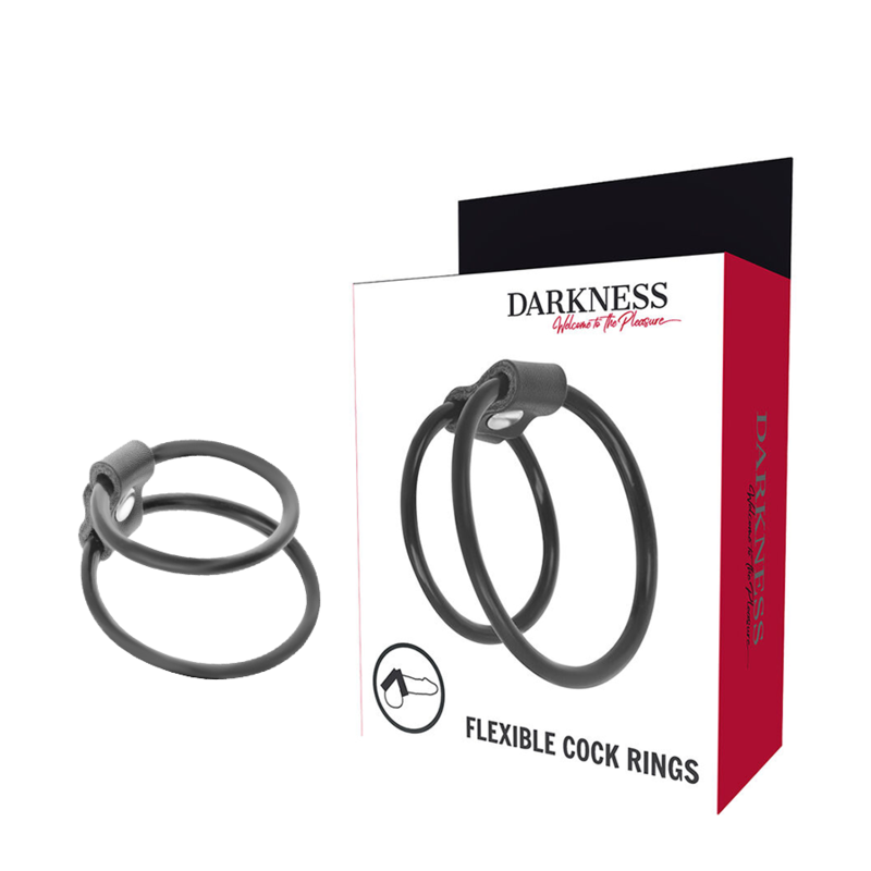 DARKNESS – ENHANCING DUO PENIS RINGS.