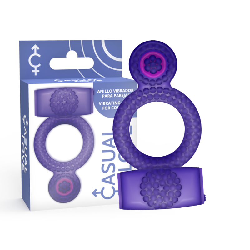 CASUAL LOVE – RING VIBRATING DOUBLE PLEASURE PURPLE