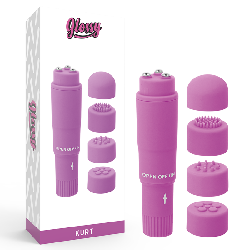 GLOSSY – KURT POCKET MASSAGER PURPLE