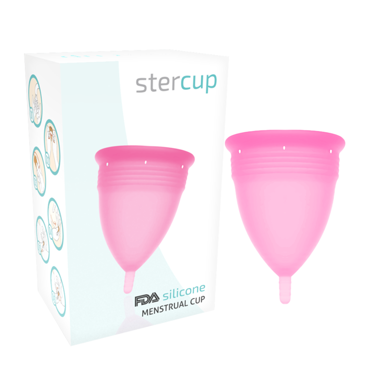 STERCUP – FDA SILICONE MENSTRUAL CUP PINK – SIZE S