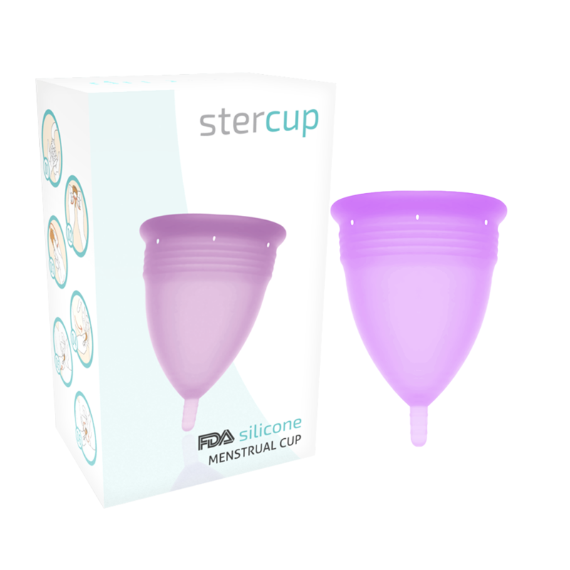 STERCUP – FDA SILICONE MENSTRUAL CUP VIOLET – SIZE S