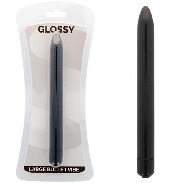 GLOSSY – SLIM VIBRATOR BLACK