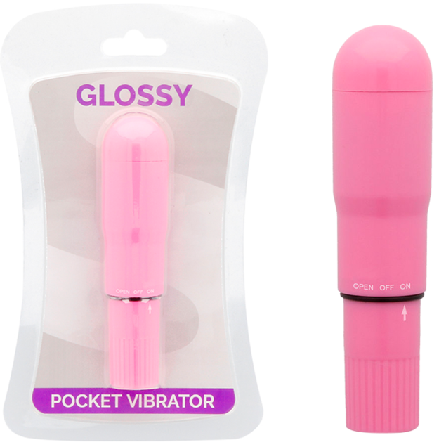 GLOSSY – POCKET VIBRATOR DEEP ROSE