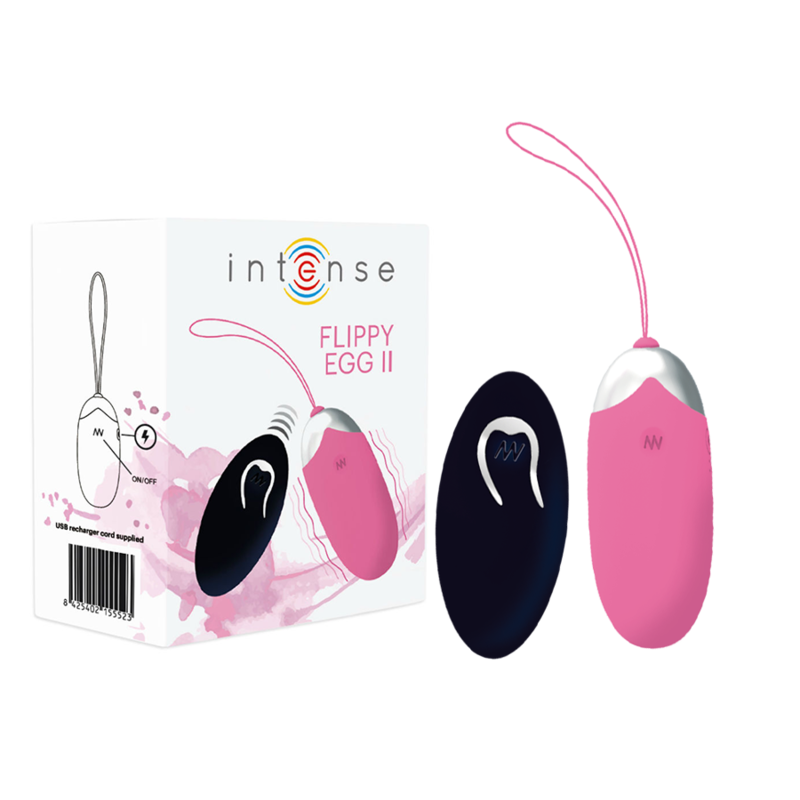 INTENSE – FLIPPY II VIBRATING EGG WITH REMOTE CONTROL PINK