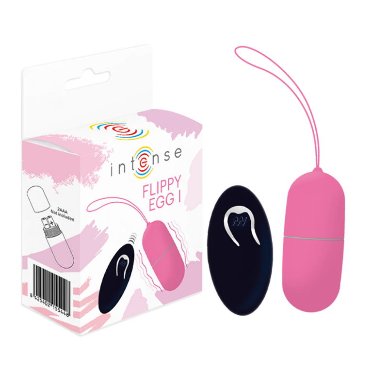 INTENSE – FLIPPY I VIBRATING EGG WITH REMOTE CONTROL PINK