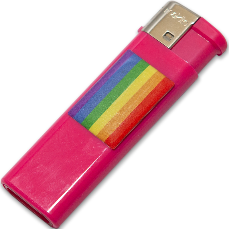 PRIDE – LIGHTER FUSCIA WITH LGBT FLAG