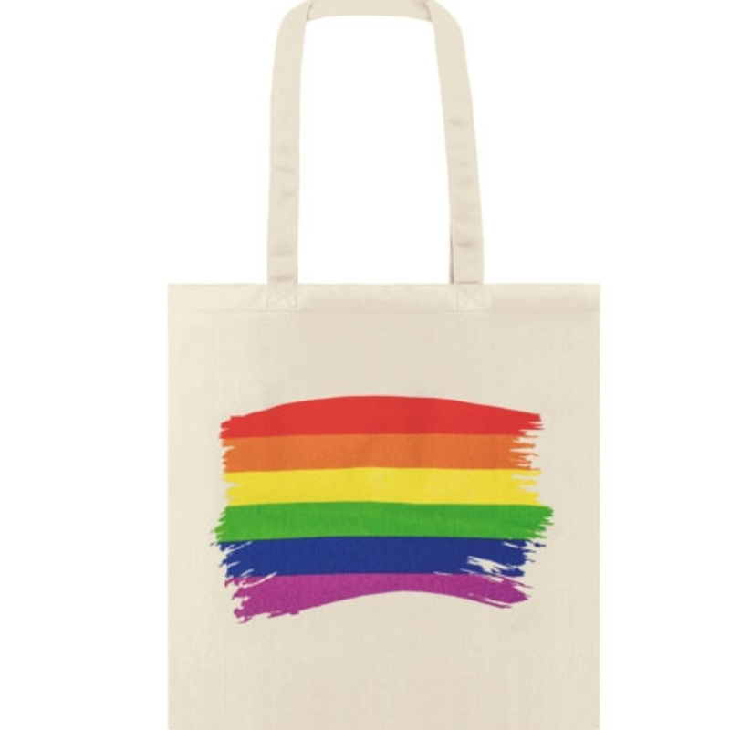 PRIDE – COTTON LGBT FLAG BAG