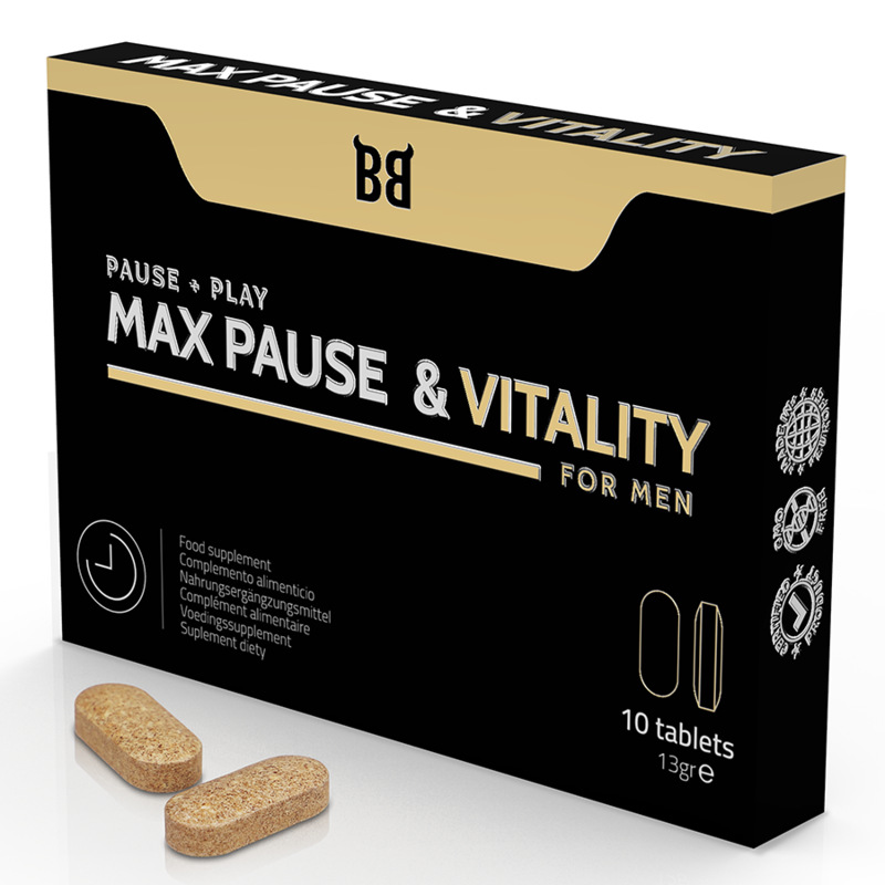 BLACK BULL – MAX PAUSE  VITALITY RETARDANT FOR MEN 10 CAPSULES