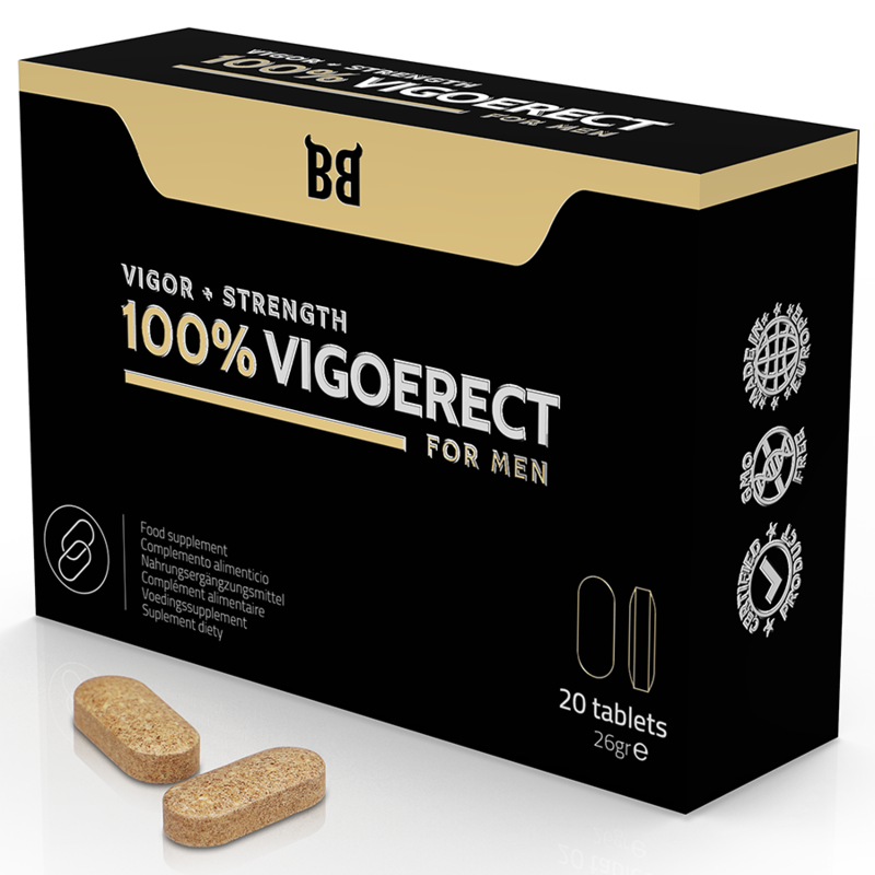 BLACK BULL – 100% VIGOERECT VIGOR + STRENGTH FOR MEN 20 TABLETS