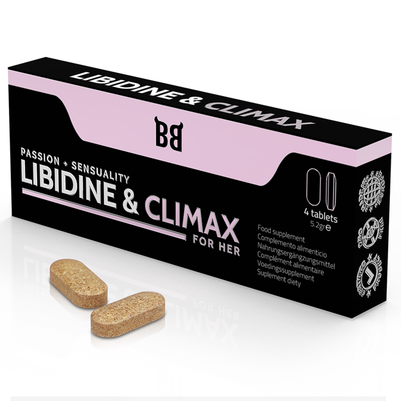 BLACK BULL – LIBIDINE  CLIMAX INCREASE L BIDO FOR WOMEN 4 CAPSULES