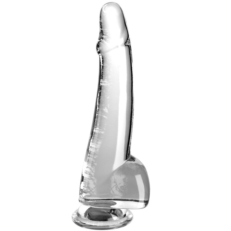 KING COCK – CLEAR DILDO WITH TESTICLES 19 CM TRANSPARENT