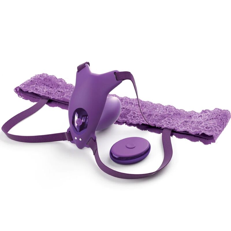 FANTASY FOR HER – BUTTERFLY HARNESS G-SPOT WITH VIBRATOR, RECHARGEABLE  REMOTE CONTROL VIOLET