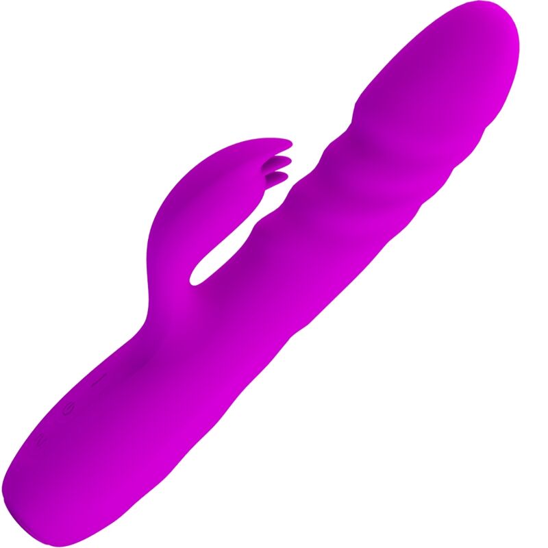 PRETTY LOVE – MELANIE PURPLE RECHARGEABLE RABBIT VIBRATOR