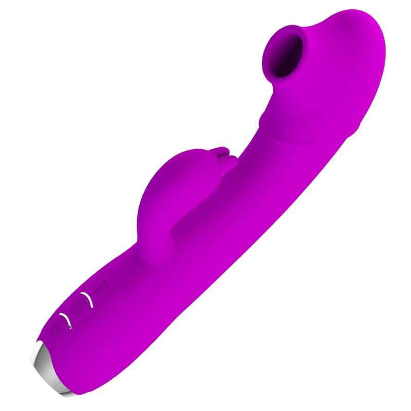 PRETTY LOVE – REGINA RECHARGEABLE VIBRATOR-SUCKER PURPLE