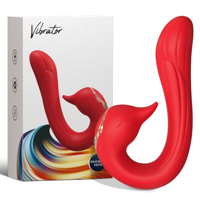 ARMONY – DELFIN VIBRATOR MULTIPOSITION  HEAT EFFECT RED