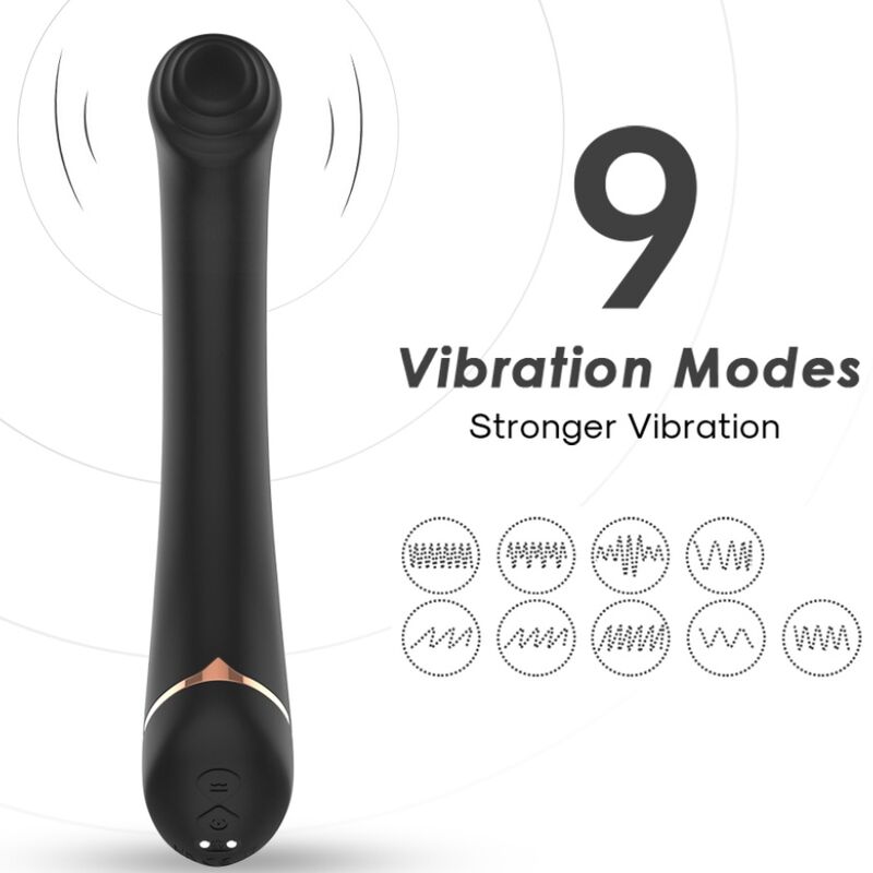 ARMONY – VIBRATOR FALT HEAD SILICONE BLACK