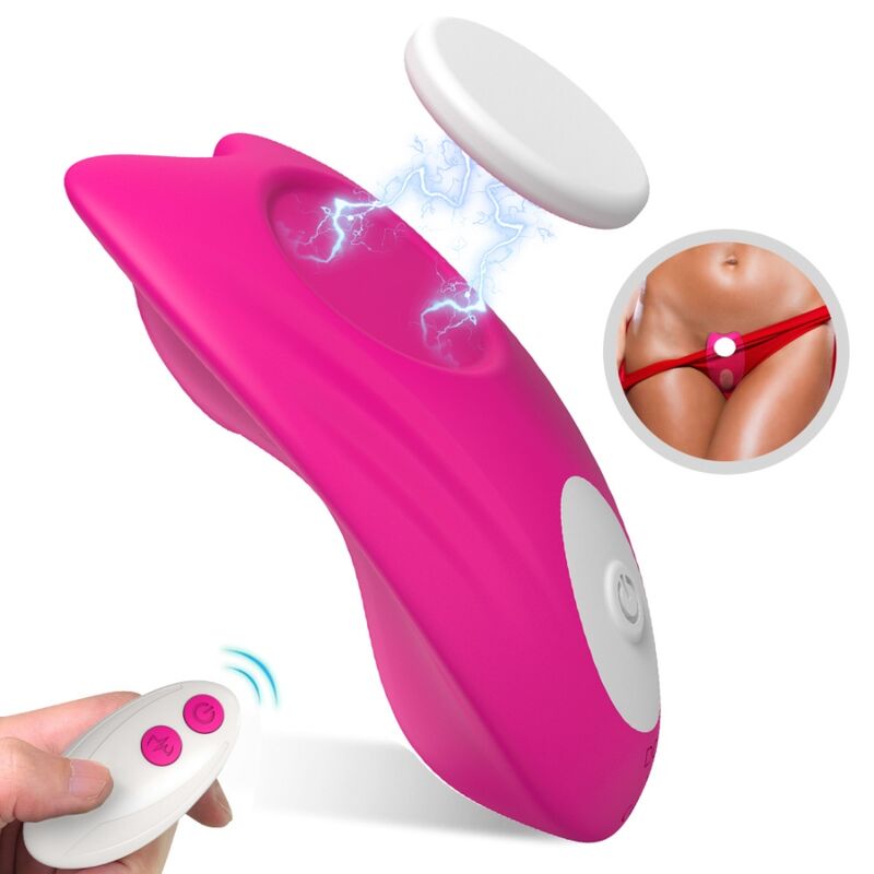 ARMONY – BUTTERFLY WEARABLE PANTIES VIBRATOR REMOTE CONTROL PINK