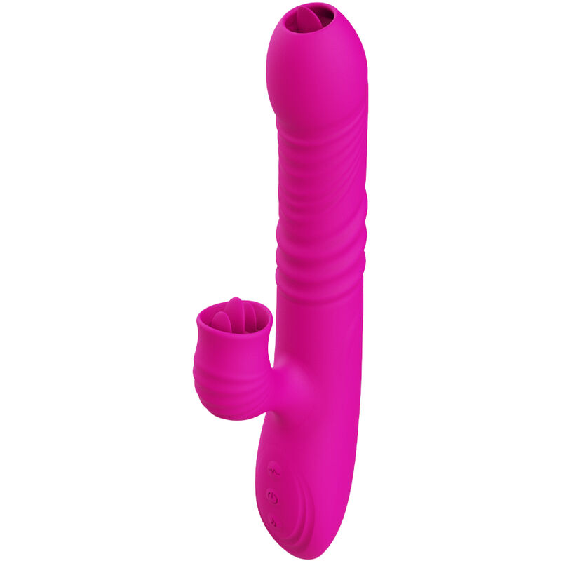 ARMONY – FANNY MULTIFUNCTION DOUBLE TONGUE VIBRATOR FUCHSIA HEAT EFFECT