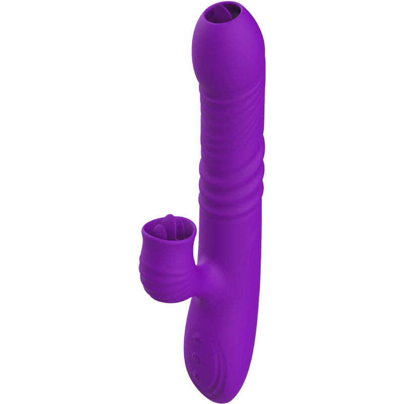 ARMONY – FULLY G SPOT RABBIT VIBRATOR WITH STIMULATING TONGUE VIOLET HEAT EFFECT