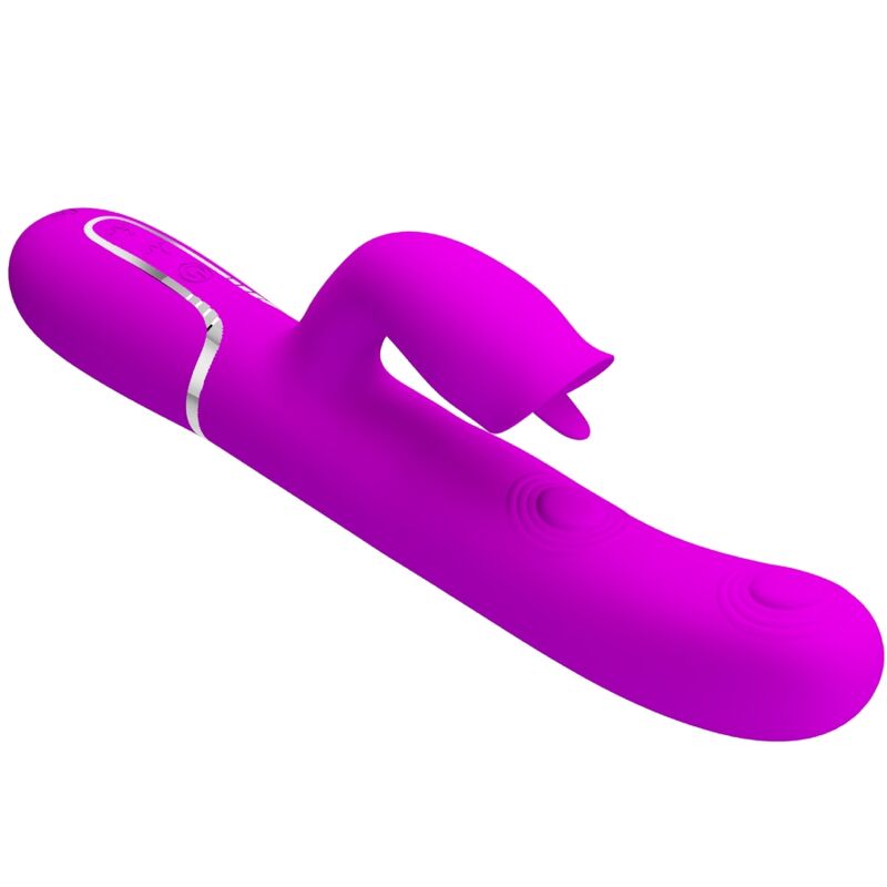 PRETTY LOVE – RABBIT VIBRATOR WITH LICKING FUCHSIA