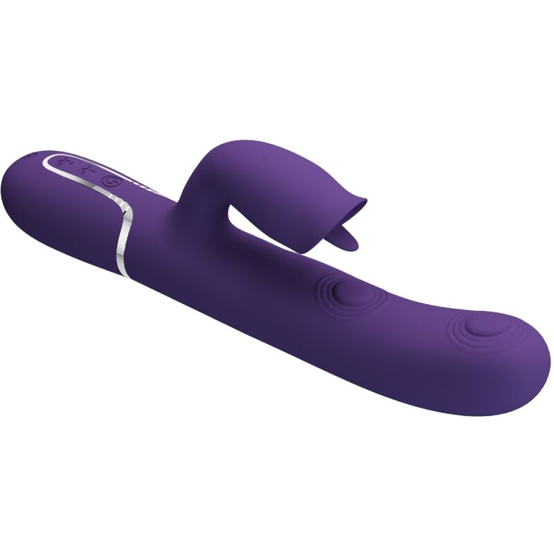 PRETTY LOVE – RABBIT VIBRATOR WITH LICKING PURPLE