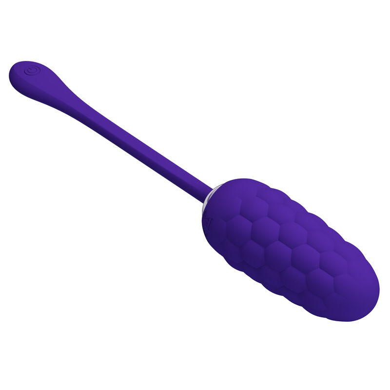 PRETTY LOVE – VIBRATING EGG WITH PURPLE RECHARGEABLE MARINE TEXTURE