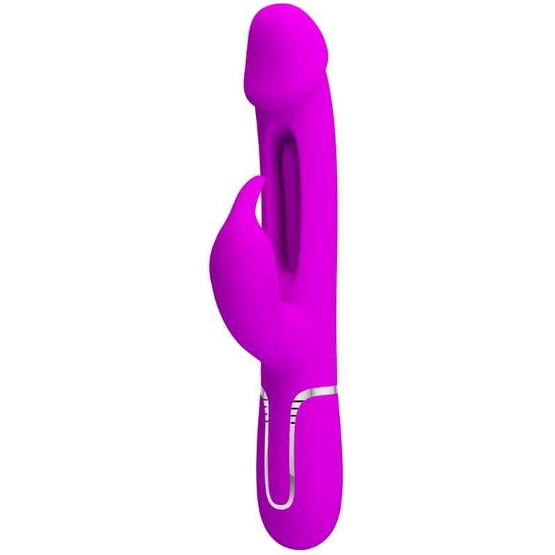 PRETTY LOVE – KAMPAS RABBIT 3 IN 1 MULTIFUNCTION VIBRATOR WITH TONGUE VIOLET