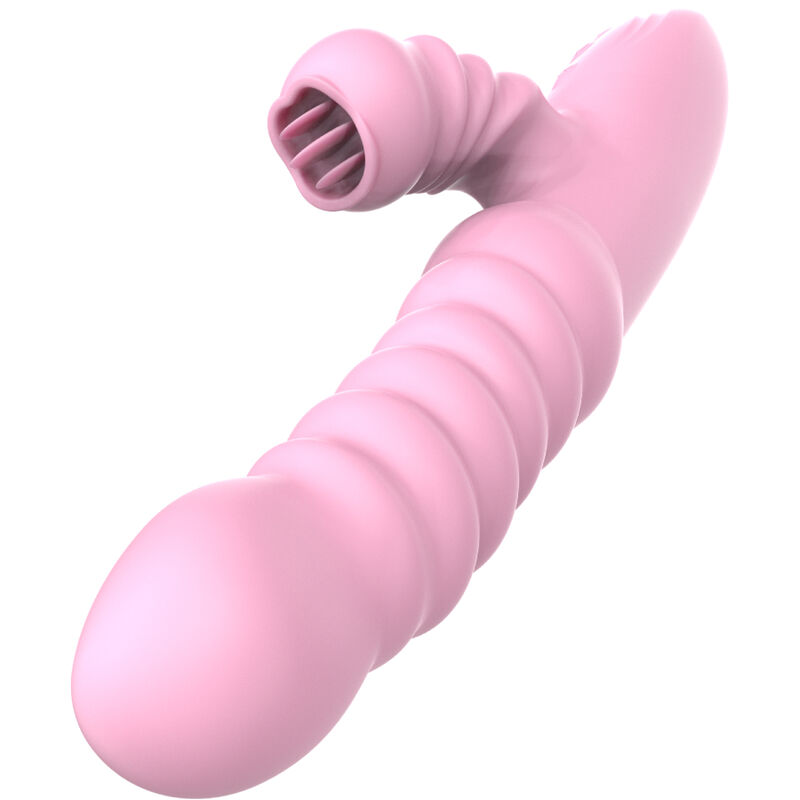 ARMONY – VIBRATOR MULTIFUNCTION WITH STIMULATING TONGUE HEAT EFFECT PINK