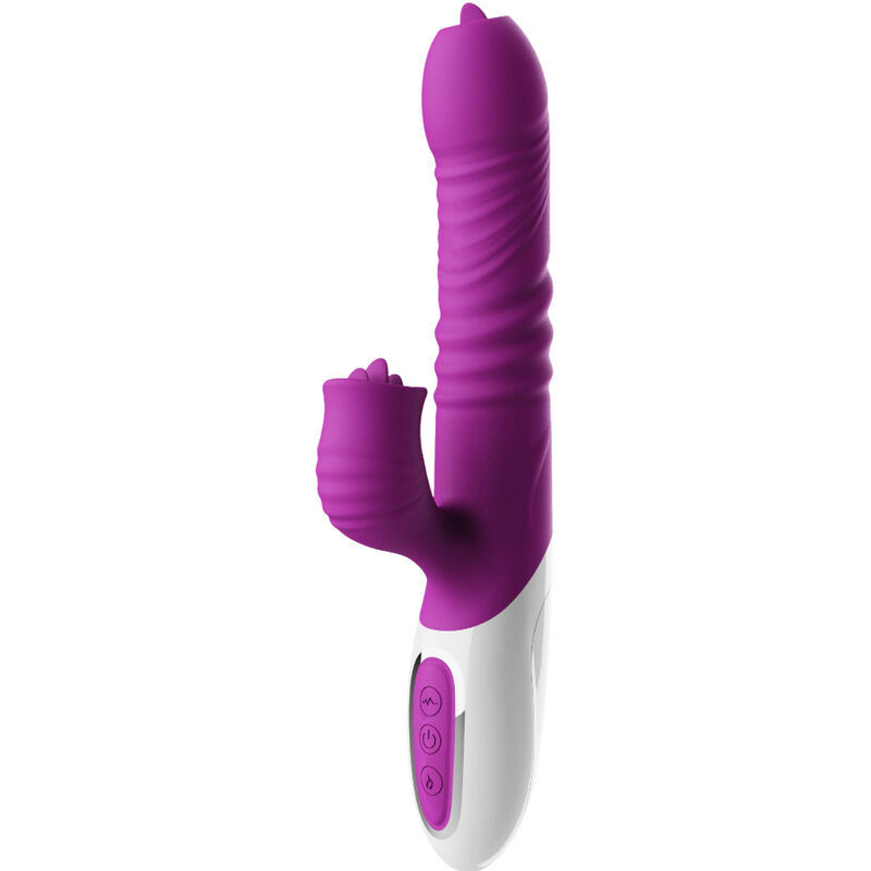 ARMONY – DOUBLE TONGUE VIBRATOR  THRUSTING VIOLET HEAT EFFECT