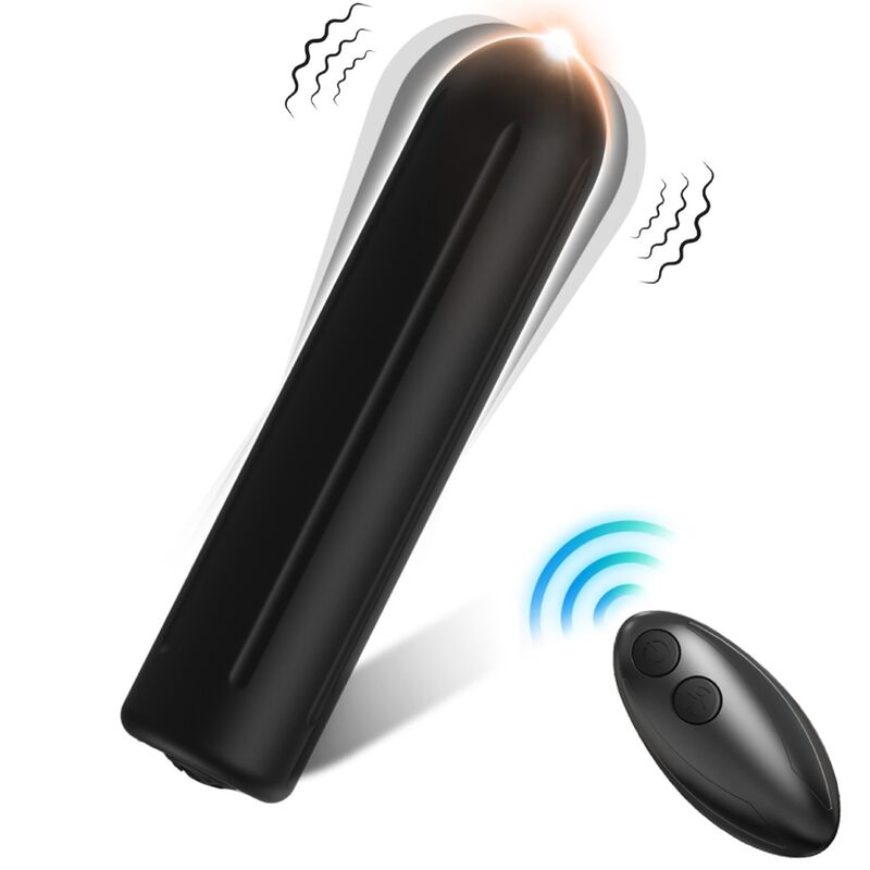 ARMONY – WARHEAD VIBRATOR BULLET REMOTE CONTROL BLACK 2 CM X 8.8 CM