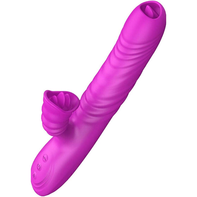 ARMONY – ANGELIA MULTIFUNCTION VIBRATOR DOUBLE TONGUE VIOLET HEAT EFFECT