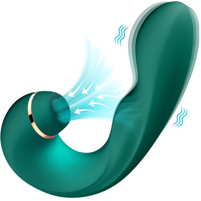 ARMONY – GREEN FLEXIBLE VIBRATOR  SUCKER