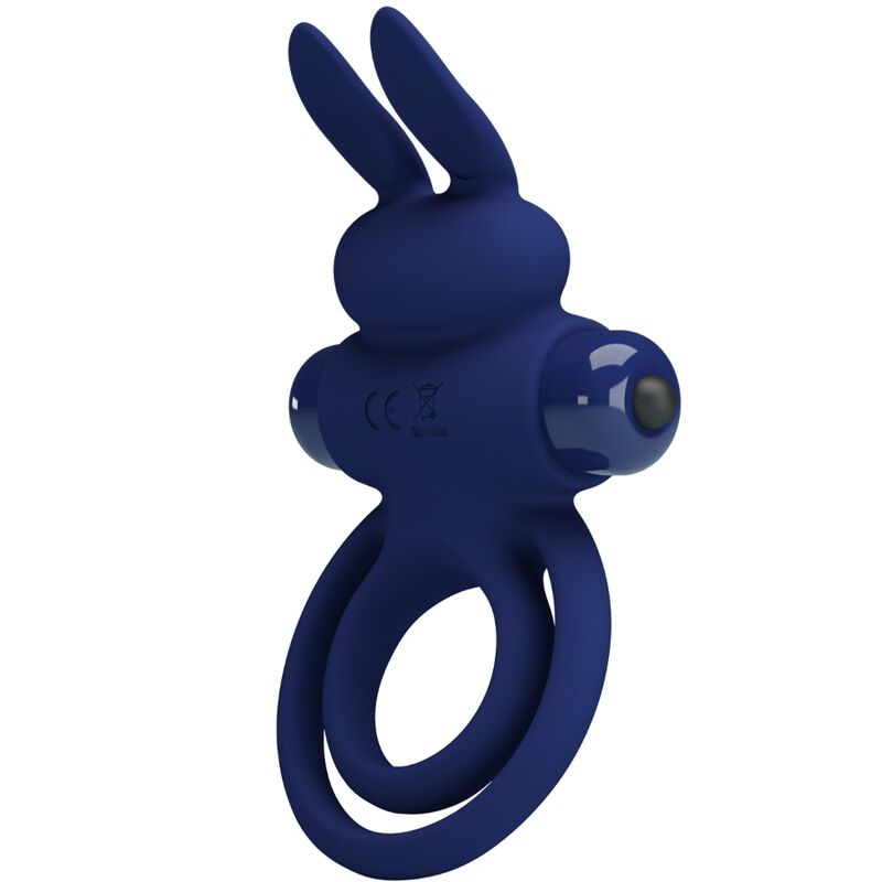 PRETTY LOVE – DAREY DOUBLE VIBRATING RING RABBIT BLUE