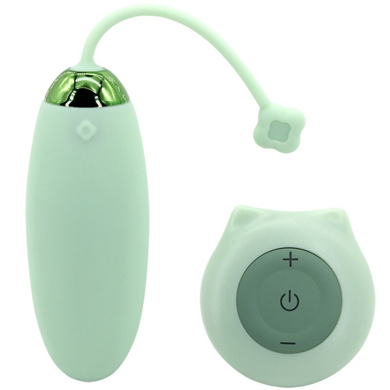 ARMONY – KITTY FUN EGG VIBRATOR REMOTE CONTROL 10 VIBRATIONS GREEN