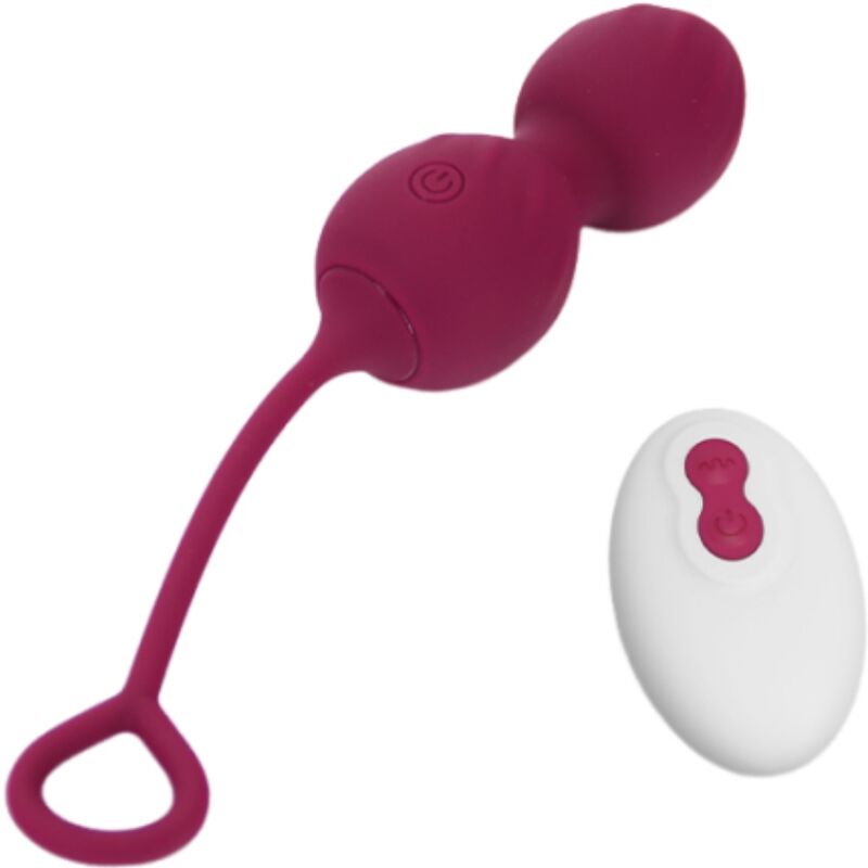 ARMONY – BLOSSOMS VAGINAL DUMBBELL VIBRATION REMOTE CONTROL 10 VIBRATIONS DARK RED