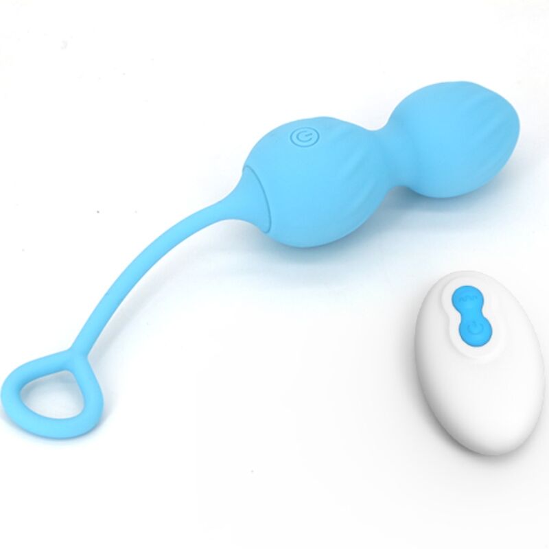 ARMONY – BLOSSOMS VAGINAL DUMBBELL VIBRATION REMOTE CONTROL 10 VIBRATIONS BLUE