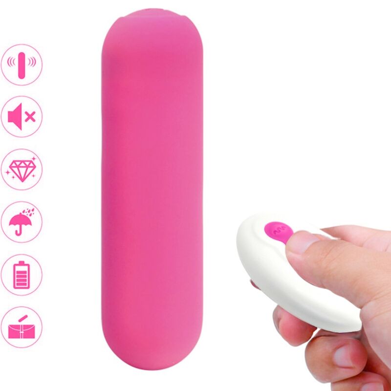 ARMONY – SPLASH JOIE VIBRATOR BULLET SILICONE REMOTE CONTROL 10 VIBRATIONS 75 X 19 CM PINK