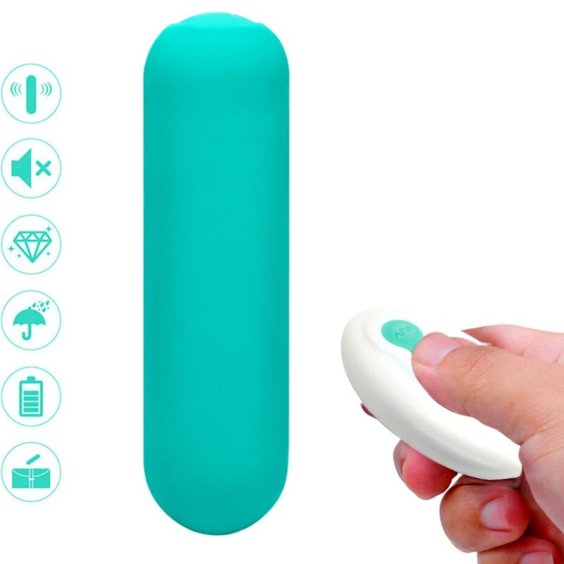 ARMONY – SPLASH JOIE VIBRATOR BULLET SILICONE REMOTE CONTROL 10 VIBRATIONS 75 X 19 CM GREEN