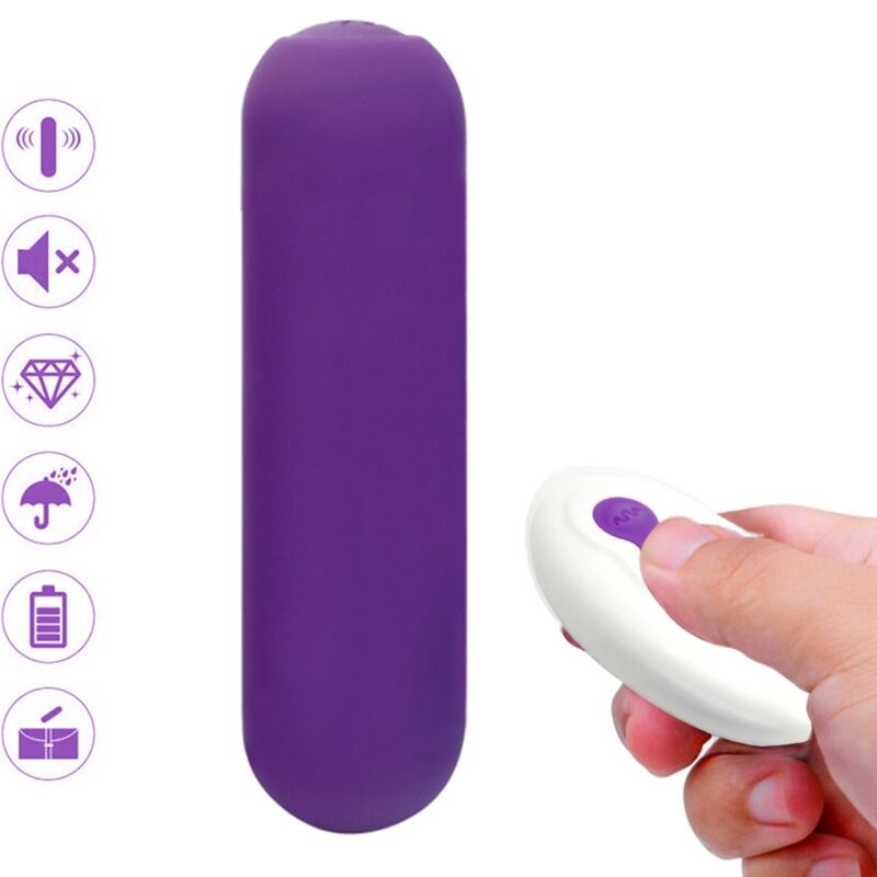 ARMONY – SPLASH JOIE VIBRATOR BULLET SILICONE REMOTE CONTROL 10 VIBRATIONS 75 X 19 CM PURPLE