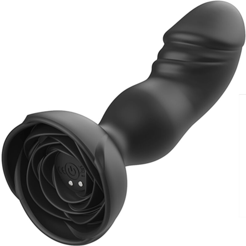 ARMONY – EXTREME A BLOOM ROSE VIBRATOR  ANAL PLUG REMOTE CONTROL BLACK